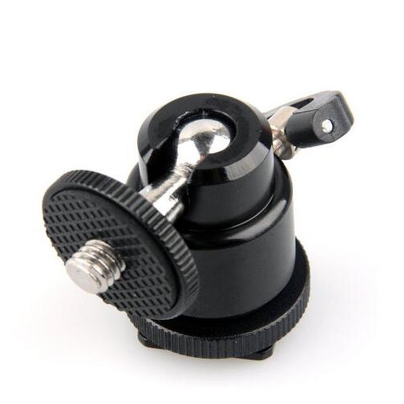 Walway Hot Shoe Mount Adapter, Walway 360 Degree 1/4" Screw Swivel Mini Ball Head Cradle Adapter for DSLR Camera/Camcorder/Microphone/Video Monitor/LED Video Light - Image 5